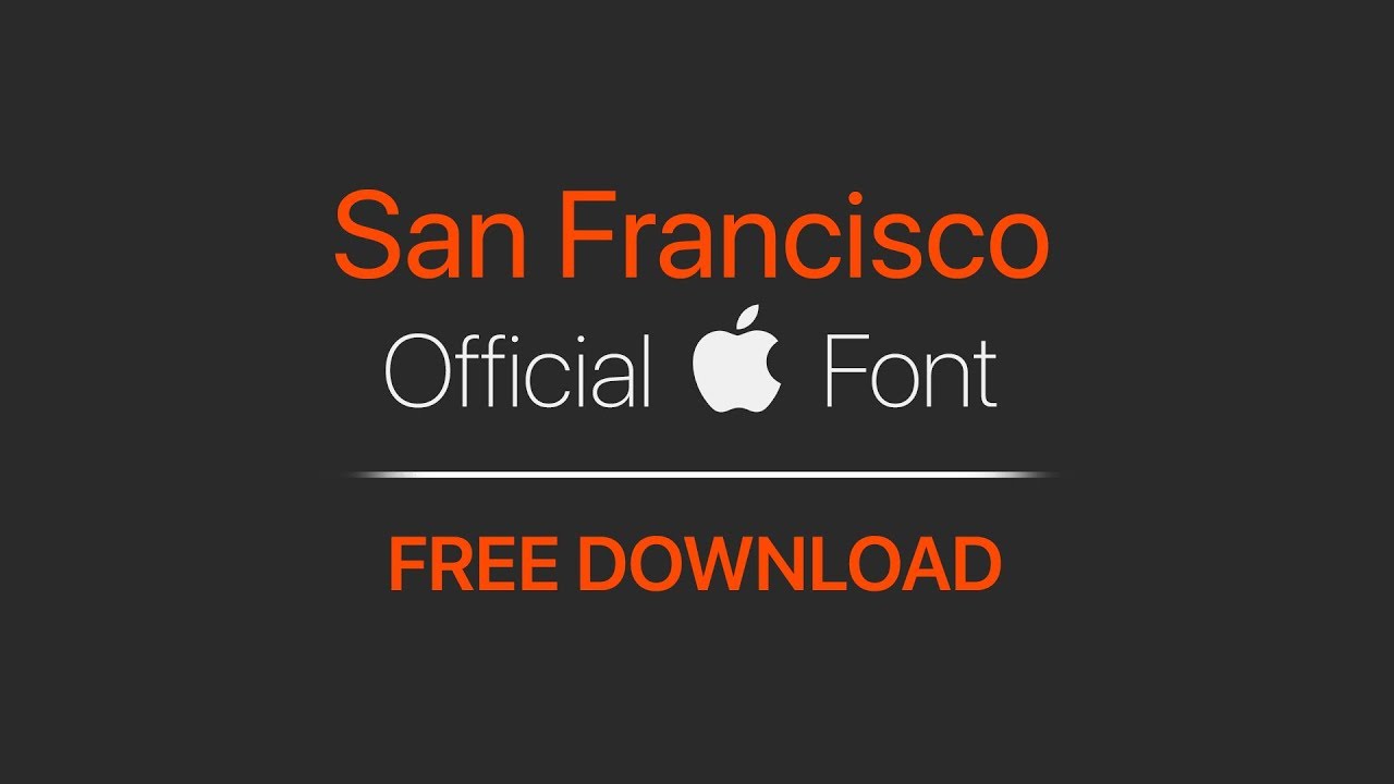 san francisco font windows download